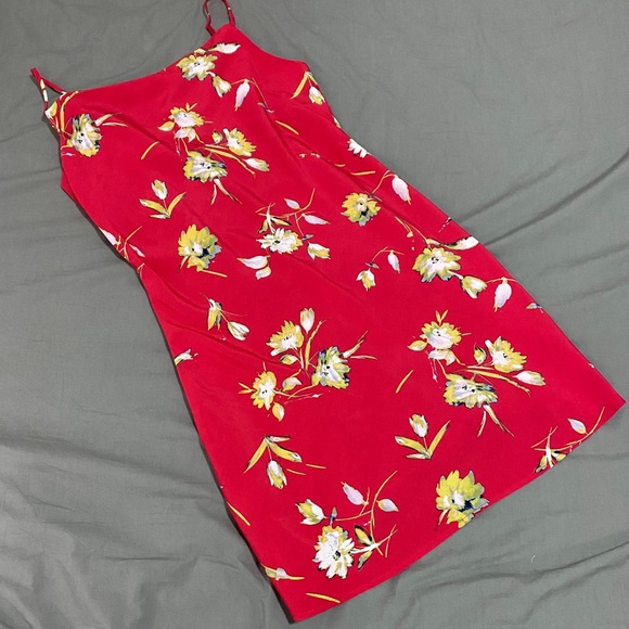 Urban Romantics Cowl Neck Floral Dress, Pink, Medium - Picture 2 of 5